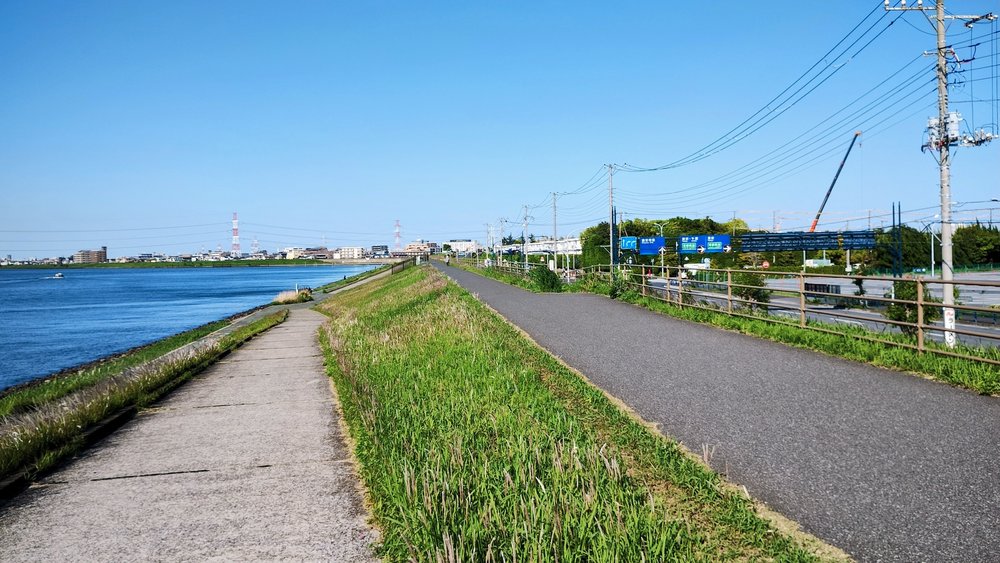 浦安市旧江戸川沿い遊歩道