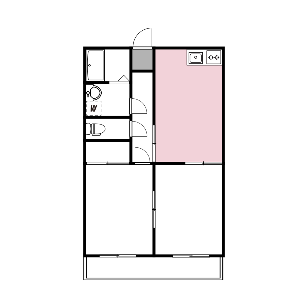 エスホームが紹介する２ＤＫマンションの間取り