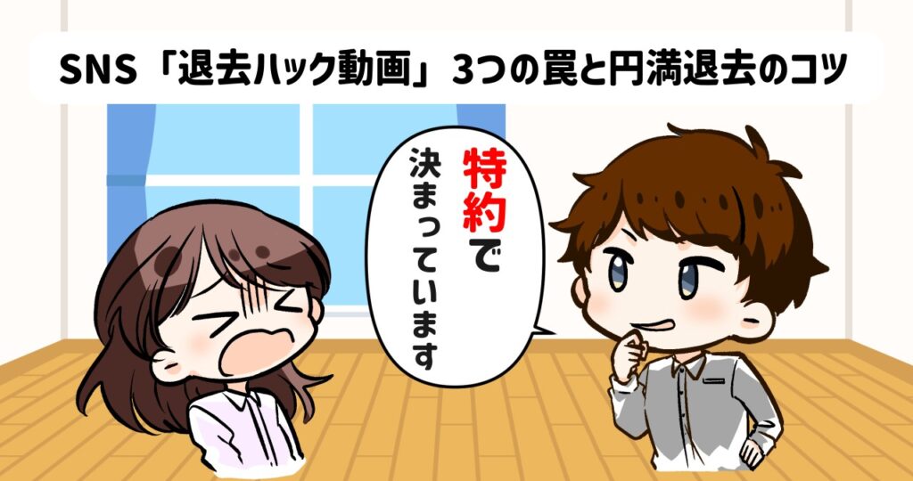 理論武装が効かなくて困る賃貸アパートの退去予定者