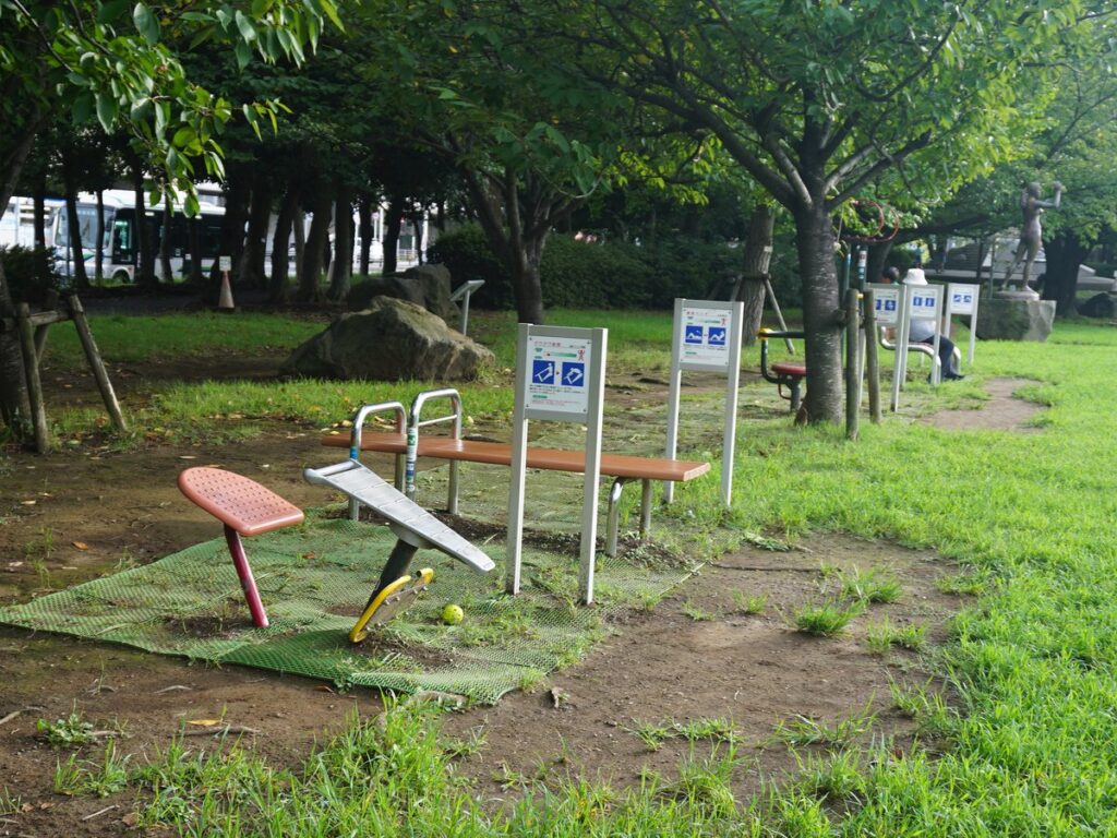若潮公園の健康器具
