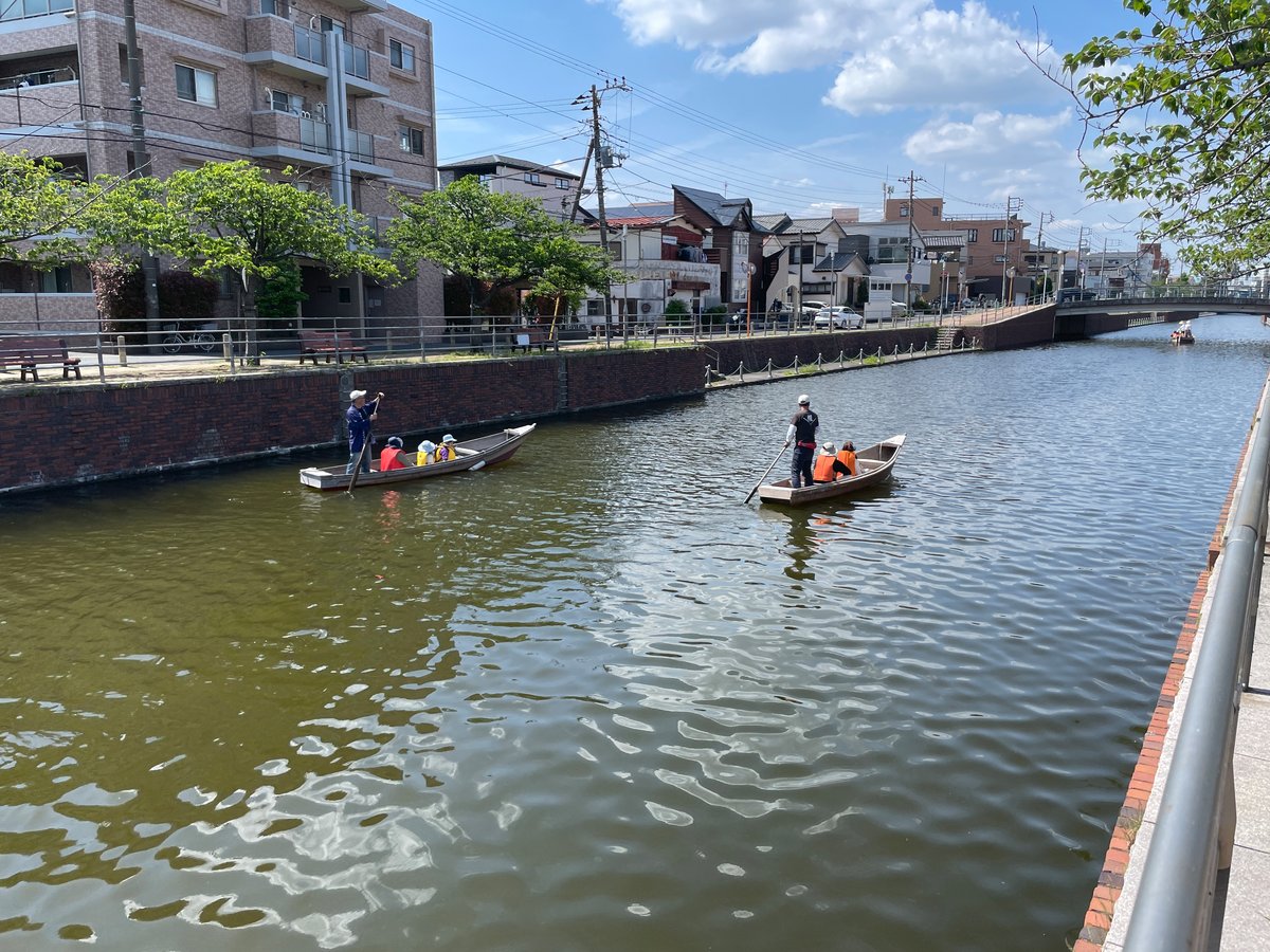 浦安市民まつり2026で境川で行われていたべか船体験